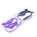 BCP Set of 2 Silicone Kid Children's Eyewear Glasses Neck Retainers Eyeglass Glasses Sunglasses Spectacle Head Safety Strap Cord Holder for Kids Children (Black#Purple)
