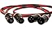 BETTERCABLES.COM Silver Serpent Anniversary Edition Red/Black Balanced XLR Audiophile Audio Cables (Pair - 2 Cables) - High-End, High-Performance, Silver/Copper Hybrid, Low-Capacitance - 10 Feet