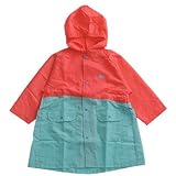 OCEAN＆GROUND（オーシャンアンドグラウンド) バイカラーレインコート ピンク M