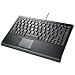 USB Mini Keyboard Touch Pad Black with built-in
