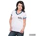 Cleveland Cavaliers Retro V-Neck Ringer with Swarovski Crystal Necklace by Majestic Threads