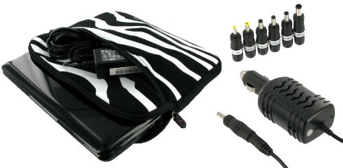 PCMS 2n1 Combo - Samsung N140-14R 10.1-Inch Netbook Neoprene Sleeve Case with 12v Car Charger - Zebra Black White PCMS 2n1 Combo - Samsung N140-14R 10.1-Inch Netbook Neoprene Sleeve Case with 12v Car Charger - Zebra Black White