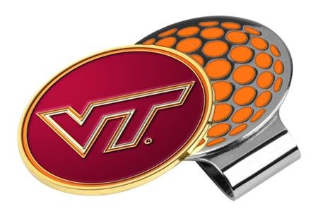 Virginia Tech Hokies Vt Ncaa Hat Golf Clip With Ball Marker