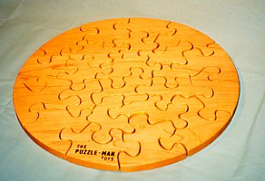 41ReIjMXGML Wooden Educational Jig Saw Puzzle  18 Circle, Hard Maple, Oiled