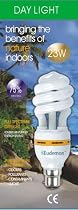 Sad Daylight Full Spectrum Ioniser Air Purifier Energry Saving Light Bulb Daylight 6400K 23W, Bayonet Fitting