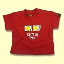 Can't DJ Yet T-shirt, Red, 0-6 months
