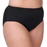 Women's Plus Size Merona Swim Briefs - Ebony