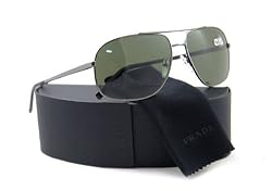 PRADA SPR53M SPR 53M 5AV3O1 5AV-3O1 GUNMETAL FRAME GREEN LENS SUNGLASSES SHADES 61MM