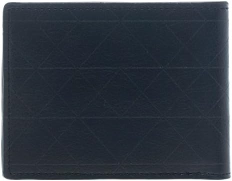 Official Superman Black Bi-fold Wallet with Silver Metal Badge
