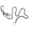Kellnerkette 1, verchromt, Nickel, Karabinerhaken