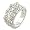 14K White Gold Diamond Floral Ring