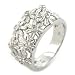 14K White Gold Diamond Floral Ring