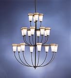 Kichler 1737DBK Transitional, Contemporary / Modern Black Chandelier