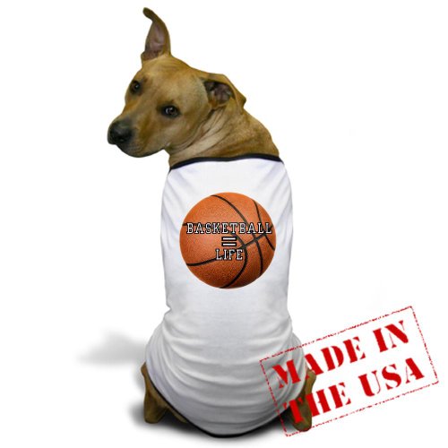 Artsmith, Inc. Dog T-Shirt Basketball Equals Life - Medium