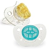 BPA Free Clear Button Pacifier Stage 2 6+ Months - No Handle