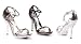 Women's 5 Inch Heel Sandal With Ring Strap And Rhinestone Detail