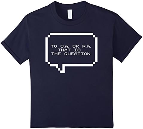 Kids OA or RA That is the Question Shirt FBA Reseller Arbitrage 12 Navy