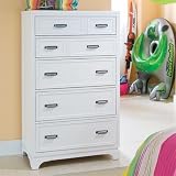 Lea Freetime Kids 5 Drawer Chest in Aspen White Finish Lea Freetime Kids 5 Drawer Chest in Aspen White Finish