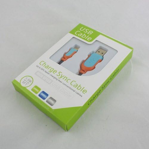 Wtitech Colorful Fiber Braid Wire Lighting Cable Usb A to Lightning Compatible Cable for iphone5/5s/5c ipad Air (Blue color 5 feet/1.5 Meters)