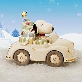 Lenox Peanuts Snoopy Cruisin' At Christmas