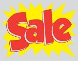 Sale - Vinyl Window Cling Sign - 28