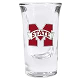 Mississippi State Bulldogs Fluted Shot (Set of 2)