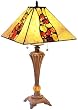 Tiffany Mission-Style Table Lamp with Rock Base