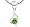 Birthstone Spacer Bead Charm (Crystal Period Heart)