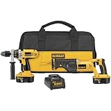 Factory-Reconditioned DEWALT DC2PAKCAR Heavy Duty XRP 18-Volt Cordless 2-Tool Combo Kit, includes Hammer Drill and Reciprocating Saw