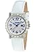 Women's White Dial White Genuine Leather