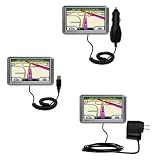 Deluxe Kit for the Garmin Nuvi 255W includes a USB cable with Car and Wall Charger - Gomadic Brand w/ TipExchange Technology