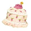 Adorable Chenille Birthday Cake Baby Beanie HandKnit Hat 6~12 Months
