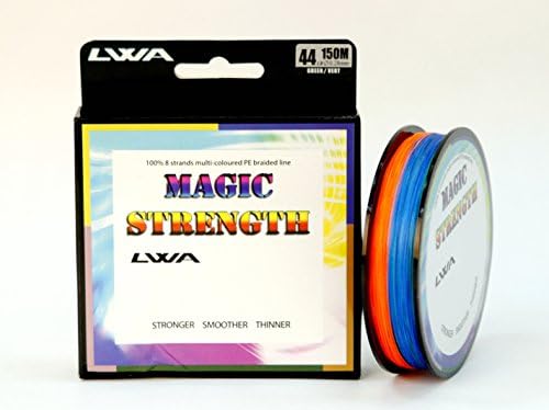 LVWA Magic Strength 100% 8 strands PE braided super strong dyneema fishing line (150m 0.10mm)