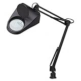 Lorell Compact Desk Magnify Lamp with Clamp