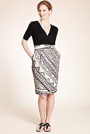 Twiggy for MS Woman Cotton Rich Geometric Print Woven Skirt Dress