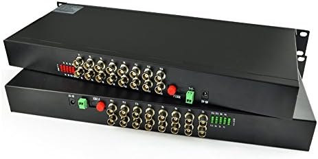 16 Channel Analog Video Optical Converter Fiber Optic Video Optical Transmitter &amp; Receiver 8CH with RS485 Data For CCTV Security