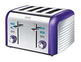 Breville Opula Collection VTT335 4 Slice Toaster Stainless Steel, Amethyst  from Breville