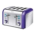 Breville Opula Collection VTT335 4 Slice Toaster Stainless Steel, Amethyst
