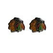 Chicago Blackhawks Post Stud Logo Earring Set Nhl Charm