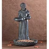 St. Francis Birdbath and Feeder - Style 34393 by Gift Warehouse