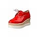 Latasa Women's Fashion Lace-up Platform Mid Wedge Heel Oxford Shoes