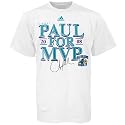 adidas New Orleans Hornets White Chris Paul for MVP Graphic T-shirt