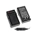 Premium Battery Charger with Car Charger Adapter for Casio Exilim EX-Z29 / EX-Z29BE / EX-Z29BK / EX-Z29PE / EX-Z29PK