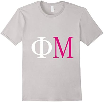 Men's Phi Mu T-Shirt  Small Silver