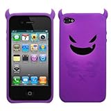 Purple Devil Demon Silicone Case / Skin / Cover for AT&T Apple iPhone 4 / 4 ....