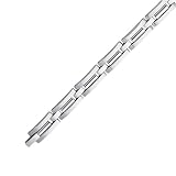 Sterling Silver 8 Inch Mens Stainless Steel Bracelet