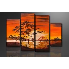 Image sur toile 130 x 80 cm Mod�le N� XXL 6138 Afrique Tableaux pour la mur, encadr�s, pr�ts � poser, tout les images sur ch�ssis g�ant bois v�ritable.