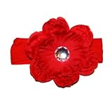 A Girl Company Red Headband/Flower Hair Clip for Baby and Girl