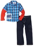 Babytogs Boys 2-7 Toddler 2 Fer Woven Shirt Set