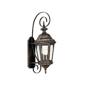Kenroy Home 16313AP Estate 3-Light Medium Wall Lantern, Antique Patina by 